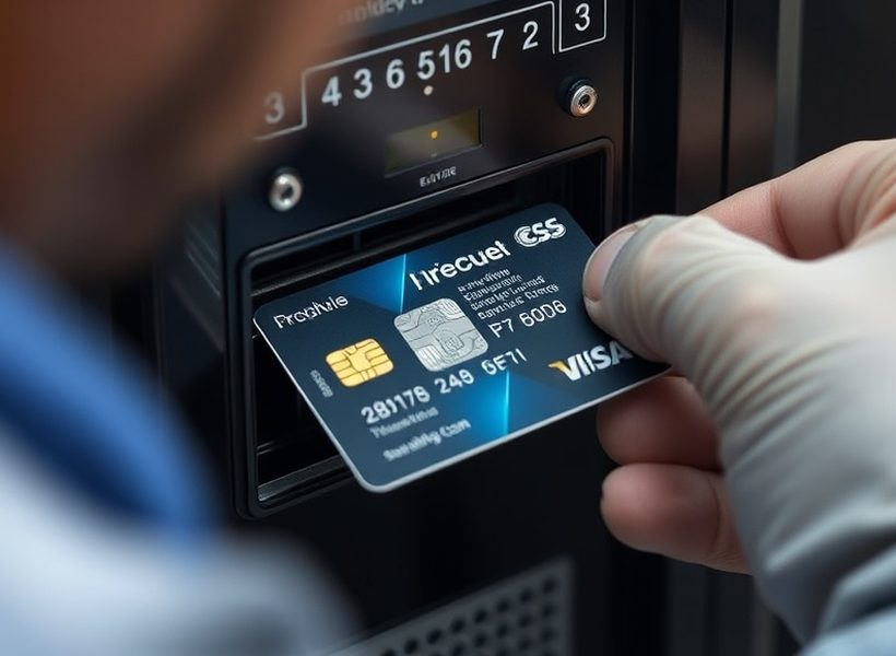 Security audit carried out on a self-service machine